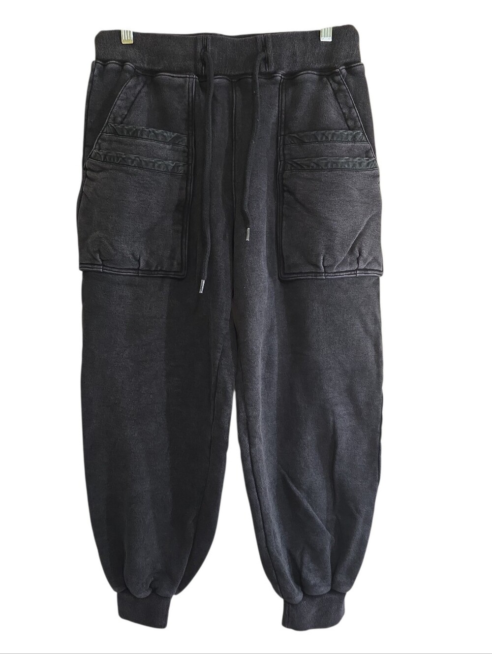 R13 Layered Pocket Sweatpants In Washed Black 100% Cotton Lounge Pants Medium - Picture 3 of 9